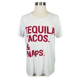 Chaser Tequila. Tacos. & Naps. Tee - Size Medium